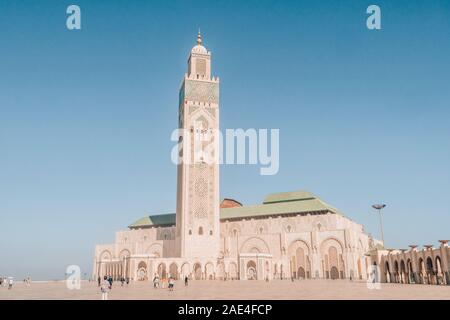 Hassan II Moschee in Casablanca, Marokko Stockfoto