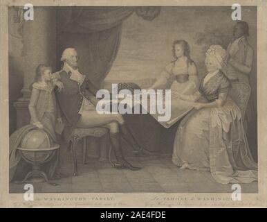 Die Familie Washington; 1798 Datum Edward Savage, der Familie Washington, 1798 Stockfoto