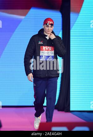 Glasgow, UK. 06 Dez, 2019. Freya Anderson von Großbritannien konkurriert in 100 m Freistil Finale der Frauen während der Tag 3 Der LEN Europäischen kurzen Kurs Schwimmen Meisterschaften 2019 in Tollcross International Swimming Center am Freitag, den 06. Dezember 2019. GLASGOW SCHOTTLAND. Credit: Taka Wu/Alamy leben Nachrichten Stockfoto