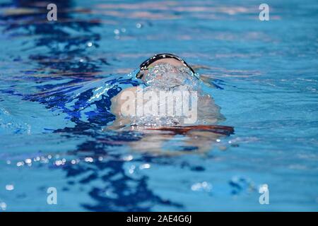 Glasgow, UK. 06 Dez, 2019. Lukas Greenbank (GBR) konkurriert in Männer 100 m Ruecken Final bei Tag 3 Der LEN Europäischen kurzen Kurs Schwimmen Meisterschaften 2019 in Tollcross International Swimming Center am Freitag, den 06. Dezember 2019. GLASGOW SCHOTTLAND. Credit: Taka Wu/Alamy leben Nachrichten Stockfoto