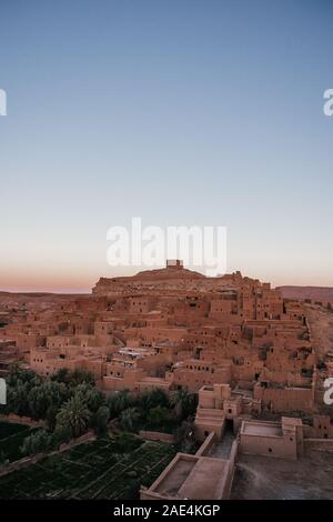 Stadtbild von Ait Ben Haddou in Marokko Stockfoto