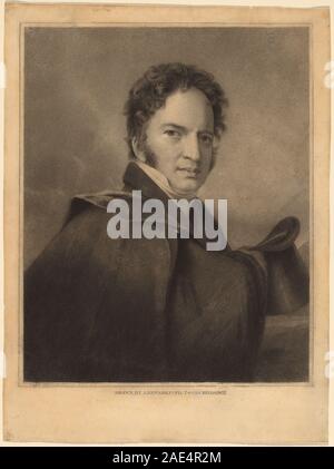 Gideon Fairman; 1827 Datum Albert Newsam nach Thomas Sully, Gideon Fairman, 1827 Stockfoto