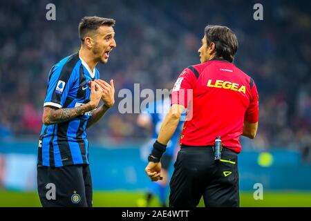 Mailand, Italien, 06 Dez 2019, Matias vecino (FC Internazionale) während Inter vs Roma - Italienische Fußball Serie A Männer Meisterschaft - Credit: LPS/Fabrizio Carabelli/Alamy leben Nachrichten Stockfoto