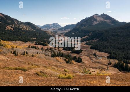 Landschaft im Maroon Bells-Snowmass Wildnis Stockfoto