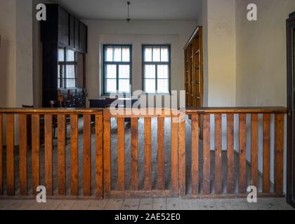 Verwaltungsstelle in Theresienstadt Malá pevnost kleine Festung Nazi-Konzentrationslager Terezin Tschechien. Stockfoto