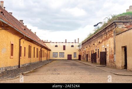 Zellblöcke in Theresienstadt Malá pevnost kleine Festung Nazi-Konzentrationslager Terezin Tschechien. Stockfoto