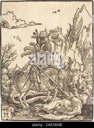 Saint George Slaying Dragon; 1511 Datum Albrecht Altdorfer, Saint George Slaying Dragon, 1511 Stockfoto