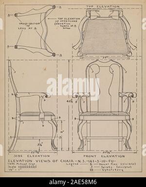 Stuhl; 1935/1942 Francis Law Durand, Stuhl, 1935-1942 Stockfoto