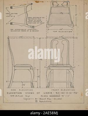 Stuhl; 1935/1942 Francis Law Durand, Stuhl, 1935-1942 Stockfoto