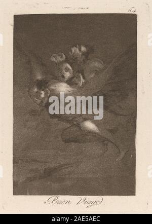Los Caprichos: Buen Viage; veröffentlichte 1799 Francisco de Goya, Los Caprichos - Buen Viage, veröffentlicht 1799 Stockfoto