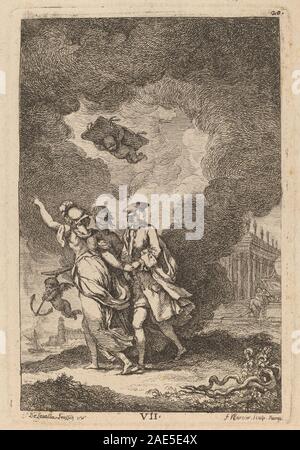 Nella Venuta in Roma: pl. 7; 1764 Datum Franz Edmund Weirotter nach Étienne de Lavallée-Poussin, Nella Venuta in Roma-pl 7, 1764 Stockfoto