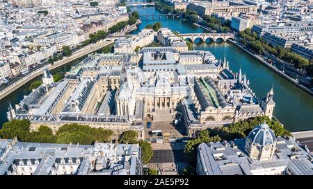 Palais de Justice de Paris, Stadt Courthouse, Paris, Frankreich Stockfoto