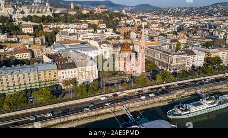 Buda Reformierten Kirche. Budapest, Ungarn, Szilágyi Dezső Square Reformierte Kirche, Budapest, Ungarn Stockfoto