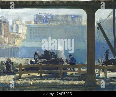Blauer Morgen; 1909 Datum: George Bellows, Blau Morgen, 1909 Stockfoto