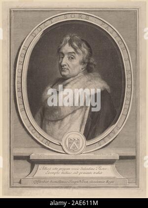 Nicolas de Blampignon; 1702 Datum Gerard Edelinck nach Joseph Vivien, Nicolas de Blampignon, 1702 Stockfoto