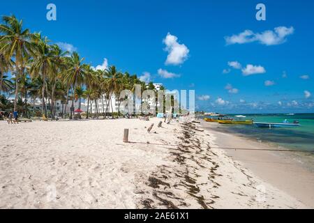 Küstenlandschaft auf der Insel San Andres, Kolumbien. Stockfoto