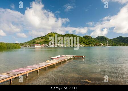 Blick auf Sintra von Santa Catalina Island in Kolumbien. Stockfoto