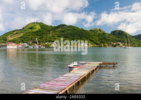 Blick auf Sintra von Santa Catalina Island in Kolumbien. Stockfoto