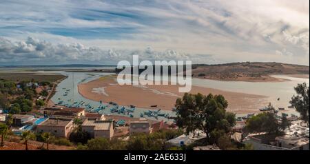 Landschaft Stadtansichten Fotos aus Marokko Rabat und Moulay bousslham. Stockfoto