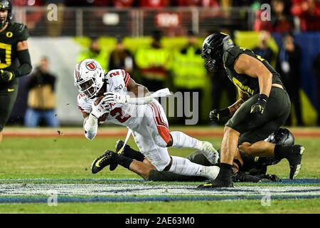 Santa Clara, Kalifornien, USA. 06 Dez, 2019. Während die Pac-12 Fußball-Spiel zwischen den Utah Utes und die Oregon Ducks At Levi's Stadion in Santa Clara, Kalifornien. Chris Brown/CSM/Alamy leben Nachrichten Stockfoto