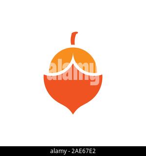 Peanut geometrische Symbol logo Vektor Stock Vektor