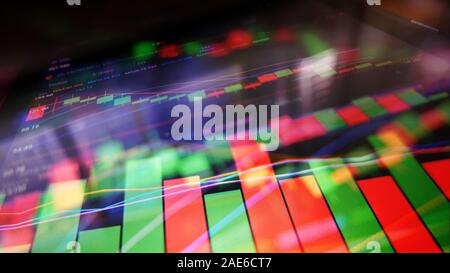 Börse Analysen Charts Business Konzept Stockfoto