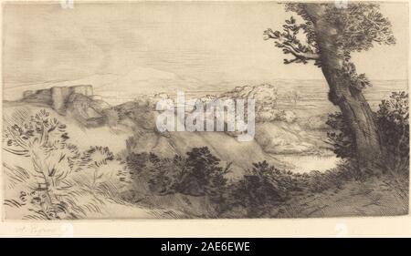 Oben auf dem Hügel (Le Haut de la Colline) Alphonse Legros, oben auf dem Hügel (Le Haut de la Colline) Stockfoto