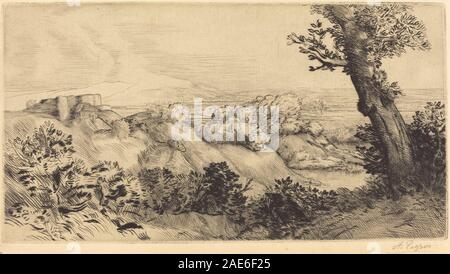 Oben auf dem Hügel (Le Haut de la Colline) Alphonse Legros, oben auf dem Hügel (Le Haut de la Colline) Stockfoto