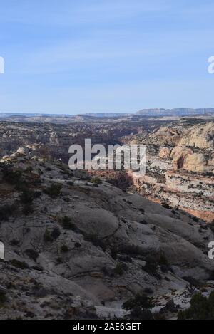 Blick von der Straße entlang Scenic Byway Utah State Route 12. Stockfoto