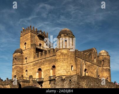 Äthiopien, Amhara-region, Gondar, Fasil Ghebbi, historischen Royal compound, Fasilidas' Schloss Stockfoto