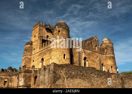 Äthiopien, Amhara-region, Gondar, Fasil Ghebbi, historischen Royal compound, Fasilidas' Schloss Stockfoto