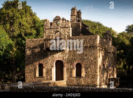 Äthiopien, Amhara-region, Gondar, Fasilidas-Pool, der Residenz des Kaisers Stockfoto