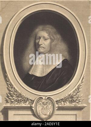 Guillaume de Brisacier; 1664 Datum Antoine Masson nach Nicolas Mignard, Guillaume de Brisacier, 1664 Stockfoto