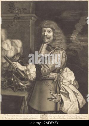 Henri de Lorraine; 1667 Datum Antoine Masson nach Nicolas Mignard, Henri de Lorraine, 1667 Stockfoto