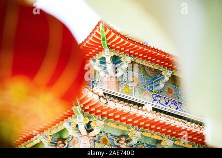 (Selektive Fokus) einen atemberaubenden Blick auf die Kek Lok Si Tempels in Penang, Malaysia. Kek Lok Si Tempel ist der größte buddhistische Tempel in Malaysia. Stockfoto