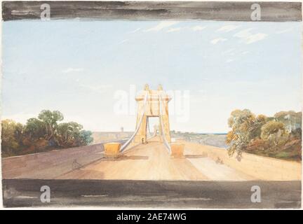 Clifton Suspension Bridge in der Nähe von Bristol; 1827/1833 zurückzuführen auf James Bulwer, Clifton Suspension Bridge in der Nähe von Bristol, 1827-1833 Stockfoto