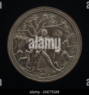 Orpheus, die Tiere; Ende des 15., Anfang des 16. Jahrhunderts zu Moderno, Orpheus zugeschrieben, die Tiere, Ende 15. bis Anfang des 16. Jahrhunderts Stockfoto