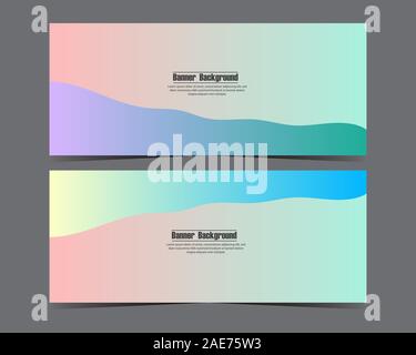 Design Vector abstrakt Hintergrund für Business banner Vorlage mit Verlaufsfarben. Modernes Design. Vector Illustration Stock Vektor