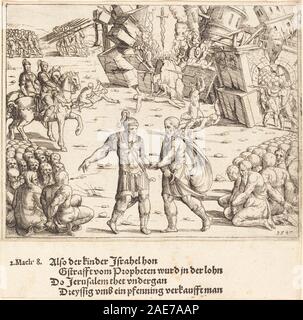 Der Sieg des Judas Maccabeus über Niccanor; 1547 Datum Augustin Hirschvogel, der Sieg des Judas Maccabeus über Niccanor, 1547 Stockfoto