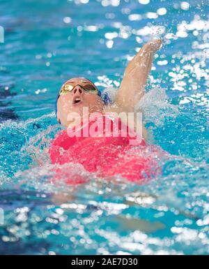 Großbritanniens Siobhan-Marie O'Connor in 200 m Individuelle Medley der Damen am Tag drei der Europäischen kurzen Kurs Schwimmen Meisterschaften in Tollcross International Swimming Centre, Glasgow konkurrieren. Stockfoto