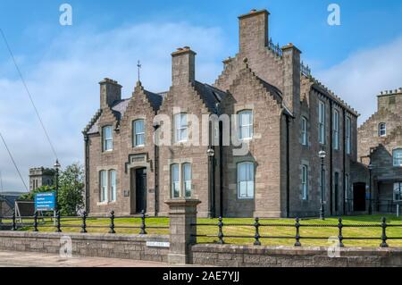 Grafschaft Gebäude in Lerwick, Shetland, enthalten die Sheriff Court & Der steuerliche Procurator Büro. Stockfoto