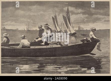 Gloucester Hafen; veröffentlicht 1873 Nach Winslow Homer, Gloucester Hafen, veröffentlicht 1873 Stockfoto