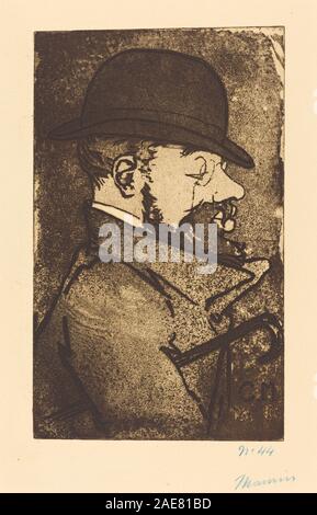 Henri de Toulouse-Lautrec, 1890 Datum Charles Maurin, Henri de Toulouse-Lautrec, 1890 Stockfoto