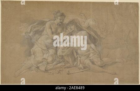 Diana und Endymion; 1720 s Charles-Antoine Coypel, Diana und Endymion, 1720 s Stockfoto