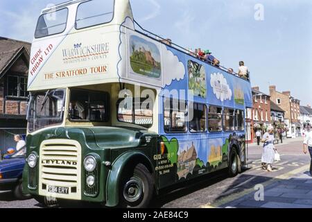 GB '80: Warwickshire Stratford-upon-Avon city tour Stockfoto