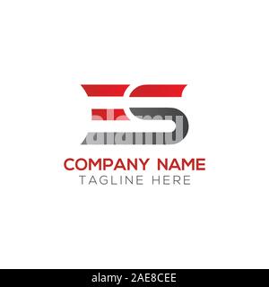 Anfängliche ES Schreiben verbunden Logo. Kreatives Schreiben es moderne Business Logo Vektor Vorlage. Anfängliche ES Logo Template Design Stock Vektor