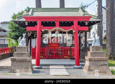 Nomachiinari Shinto Schrein in Kanazawa, Präfektur Ishikawa, Japan. Stockfoto