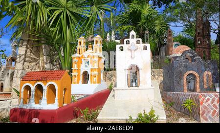 Mexikanische traditionelle Friedhof, Riviera Maya, Mexiko Stockfoto