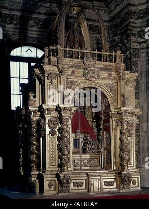 CAPILLA DE STA EULALIA - BALDAQUINO. Lage: CATEDRAL DE SAN SALVADOR - Interieur. Oviedo. Asturien. Spanien. Stockfoto