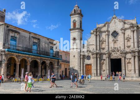 Die Catedral de La Habana, Havanna, Kuba, Nordamerika Stockfoto